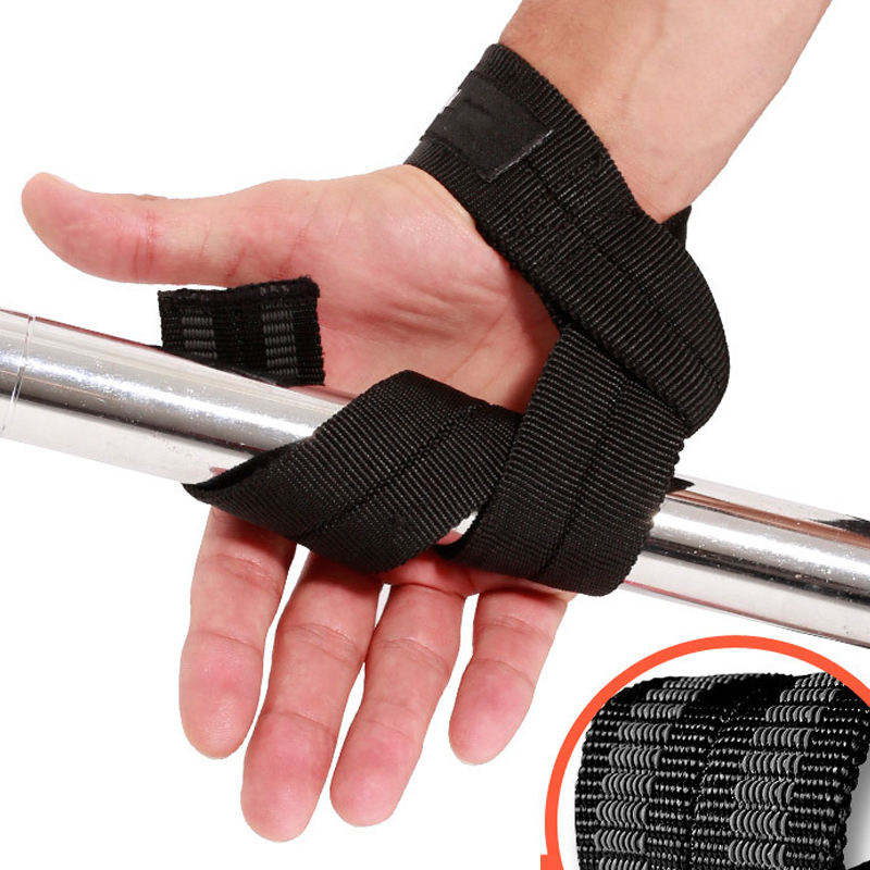 Cotton Power With Silicone Gym Deadlifting Wrist Straps