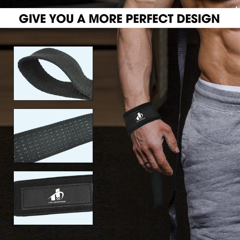 Neoprene Padded Gym Weight Lifting Wrist Strap for Sports